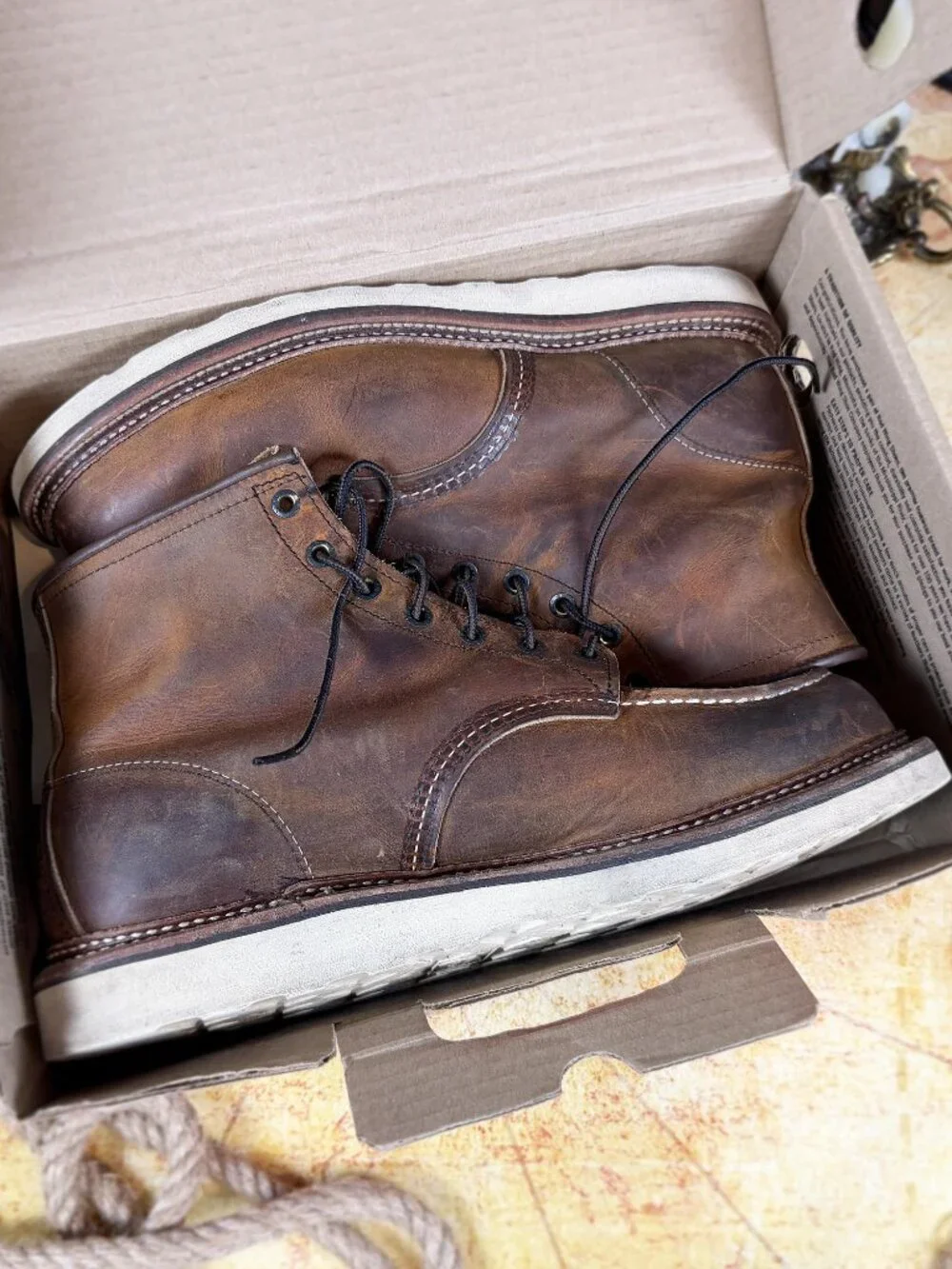 Red Wing Heritage 1907 Classic Moc Boots | Copper Rough & Tough | Men's 11.5 D
